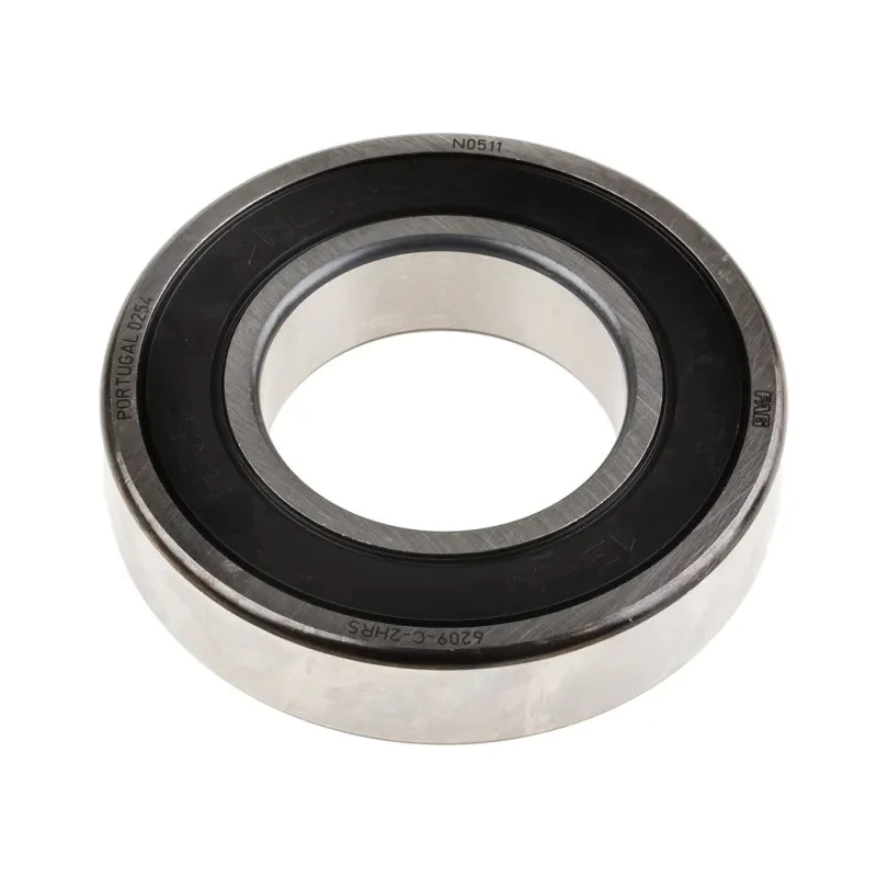 FAG Single Row Deep Groove Ball Bearing Sealed 45 mm Inside Diameter 85 mm Outside Diameter 19 mm Race Width 6209-C-2HRS