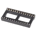 ASSMANN WSW 2.54 mm Pitch Vertical 28 Way Through Hole Stamped Pin Open Frame DIL Socket 1A A 28-LC-TT