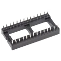 ASSMANN WSW 2.54 mm Pitch Vertical 28 Way Through Hole Stamped Pin Open Frame DIL Socket 1A A 28-LC-TT
