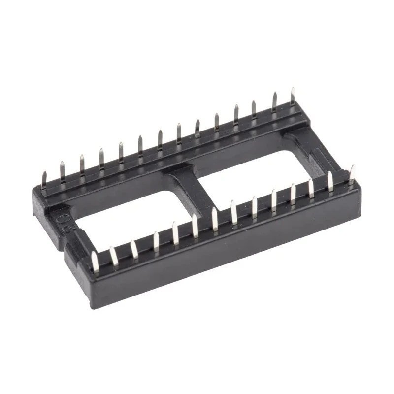 ASSMANN WSW 2.54 mm Pitch Vertical 28 Way Through Hole Stamped Pin Open Frame DIL Socket 1A A 28-LC-TT