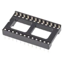 ASSMANN WSW 2.54 mm Pitch Vertical 24 Way Through Hole Stamped Pin Open Frame DIL Socket 1A A 24-LC-TT