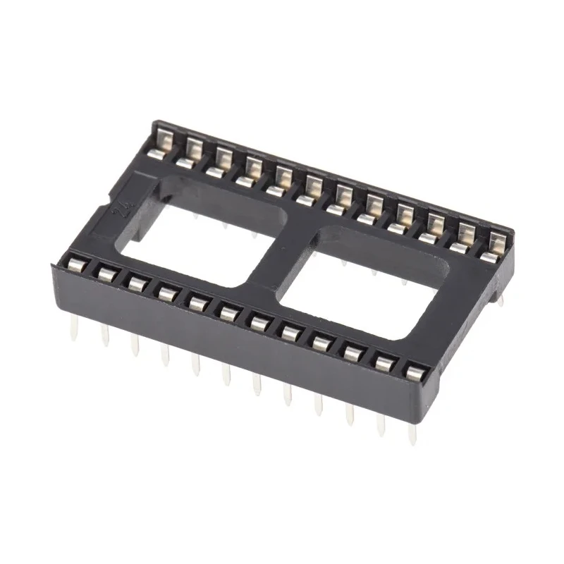 ASSMANN WSW 2.54 mm Pitch Vertical 24 Way Through Hole Stamped Pin Open Frame DIL Socket 1A A 24-LC-TT