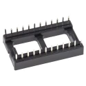 ASSMANN WSW 2.54 mm Pitch Vertical 24 Way Through Hole Stamped Pin Open Frame DIL Socket 1A A 24-LC-TT