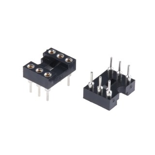 ASSMANN WSW 2.54 mm Pitch Vertical 6 Way Through Hole Turned Pin Open Frame DIL Socket 3A AR 06 HZL-TT