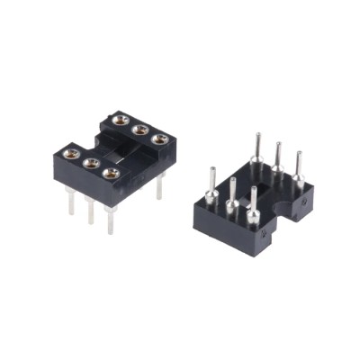 ASSMANN WSW 2.54 mm Pitch Vertical 6 Way Through Hole Turned Pin Open Frame DIL Socket 3A AR 06 HZL-TT