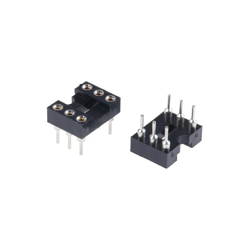 ASSMANN WSW 2.54 mm Pitch Vertical 6 Way Through Hole Turned Pin Open Frame DIL Socket 3A AR 06 HZL-TT