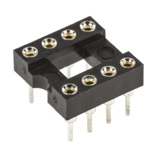 ASSMANN WSW 2.54 mm Pitch Vertical 8 Way Through Hole Turned Pin Open Frame DIL Socket 3A AR 08 HZL-TT