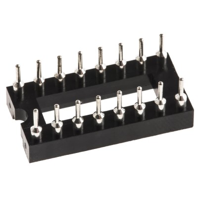 ASSMANN WSW 2.54 mm Pitch Vertical 16 Way Through Hole Turned Pin Open Frame DIL Socket 3A AR 16 HZL-TT
