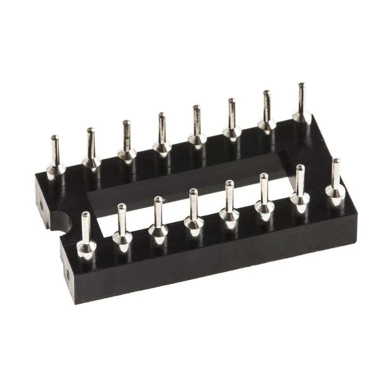 ASSMANN WSW 2.54 mm Pitch Vertical 16 Way Through Hole Turned Pin Open Frame DIL Socket 3A AR 16 HZL-TT