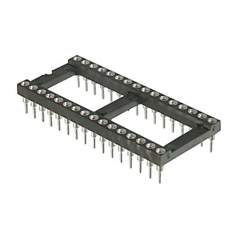 ASSMANN WSW 2.54 mm Pitch Vertical 24 Way Through Hole Turned Pin Open Frame DIL Socket 3A AR 24 HZL/7-TT