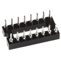 ASSMANN WSW 2.54 mm Pitch Vertical 16 Way Through Hole Turned Pin Open Frame DIL Socket 3A AR 16 HZL-TT