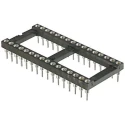 ASSMANN WSW 2.54 mm Pitch Vertical 24 Way, Through Hole Turned Pin Open Frame DIL Socket 3A AR 24 HZL/7-TT