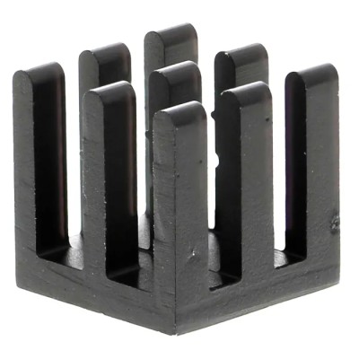 Fischer Elektronik Universal Square Aluminium Heatsink Black Anodised 28.5K/W Thermal Resistance 10 mm x 10 ICK BGA 10x10x10