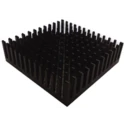 Fischer Elektronik Heatsink Universal Square Aluminium Black Anodised 9K/W Thermal Resistance 12.3 mm ICK PGA 17x17x12