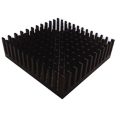 Fischer Elektronik Heatsink Universal Square Aluminium Black Anodised 9K/W Thermal Resistance 12.3 mm ICK PGA 17x17x12