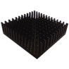 Fischer Elektronik Heatsink Universal Square Aluminium Black Anodised 9K/W Thermal Resistance 12.3 mm ICK PGA 17x17x12
