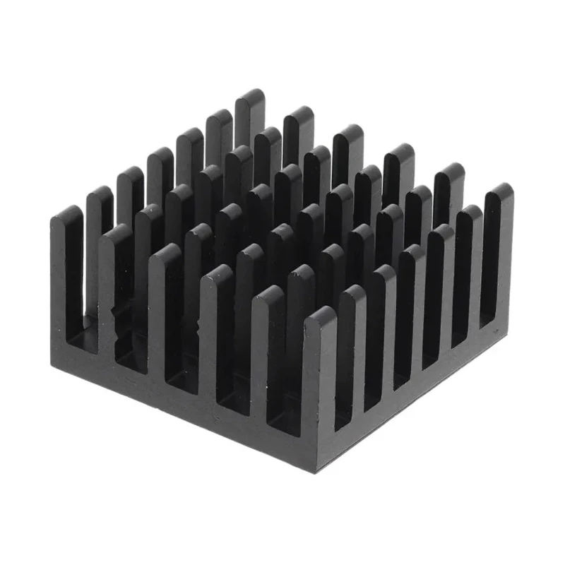 Fischer Elektronik Heatsink, Universal Square Alu, Black Anodised Aluminium, Thermal Resistance 14.8K/W 12.3 ICK PGA 8x8x12