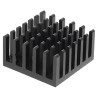 Fischer Elektronik Heatsink, Universal Square Alu, Black Anodised Aluminium, Thermal Resistance 14.8K/W 12.3 ICK PGA 8x8x12