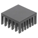 Fischer Elektronik Heatsink, Universal Square Alu, Black Anodised Aluminium, Thermal Resistance 14.8K/W 12.3 ICK PGA 8x8x12