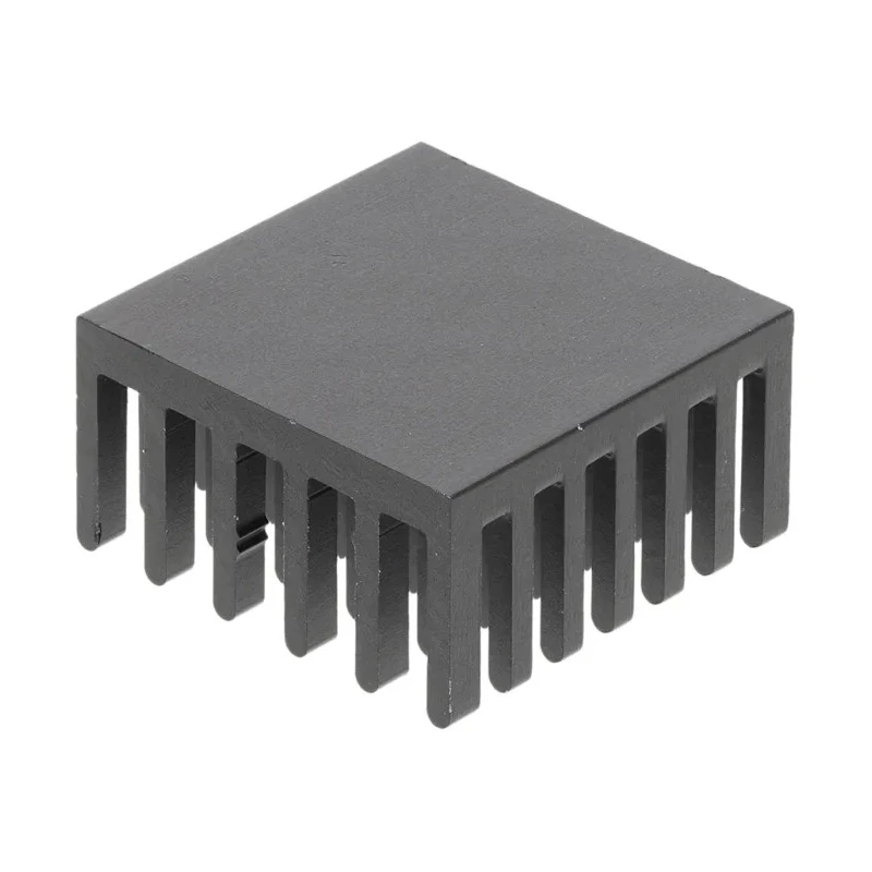 Fischer Elektronik Heatsink, Universal Square Alu, Black Anodised Aluminium, Thermal Resistance 14.8K/W 12.3 ICK PGA 8x8x12