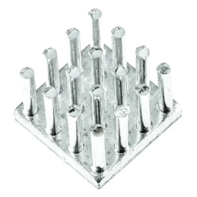 Fischer Elektronik Heatsink, Universal Square Alu, Aluminium Black Anodised, Thermal Resistance 9.8K/W, 10 mm ICK S 14x14x10