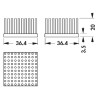 Fischer Elektronik Heatsink Universal Square Aluminium Black Anodised 3.2K/W Thermal Resistance 20 mm Height ICK S 36x36x20