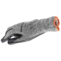 North POLYTRIL Grey Cotton Work Gloves, Size 11, Nitrile Foam Coating 2232273-11