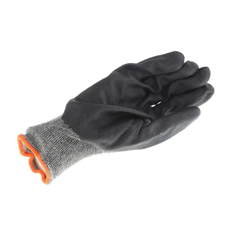 North POLYTRIL Grey Cotton Work Gloves, Size 11, Nitrile Foam Coating 2232273-11