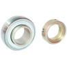 INA Bearing Insert 25 mm Inside Diameter 52 mm Outside Diameter Steel Sealed Bore Parallel GRAE25-XL-NPP-B