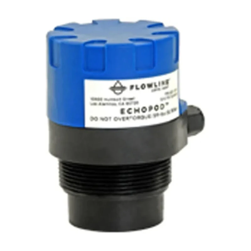 Flowline Reflective Ultrasonic Multi-Function Liquid Level Transmitter Horizontal Mount Polypropylene Housing UG03
