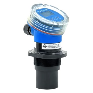 Flowline Reflective Ultrasonic Liquid Level Transmitter Vertical Horizontal Housing USB Interface UG06