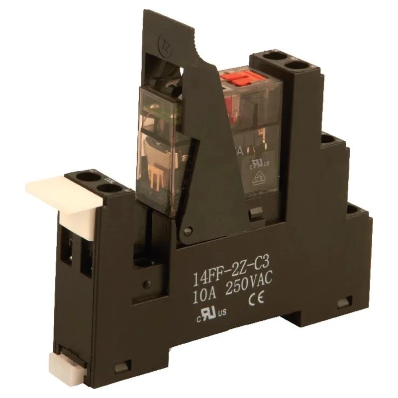 Hongfa Europe GMBH Electromechanical Interface Relay, DIN Rail Mount, 24V AC Coil, DPDT 8A 2RMTFL-24A-3