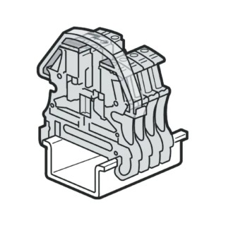 Legrand 375 Series Terminal Block Accessory Clear Cover for Use with DIN Rail Terminal Blocks 0 375 65