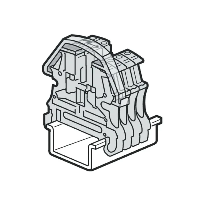 Legrand 375 Series Terminal Block Accessory Clear Cover for Use with DIN Rail Terminal Blocks 0 375 65