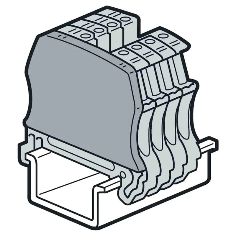 Legrand 375 Series Grey Polyamide End Cover for Use with DIN Rail Terminal Blocks 0 375 50