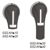 Schneider Electric Black and Grey Direct Frontal Rotary Handle for Switch Disconnectors TeSys GS Series GS2AH210