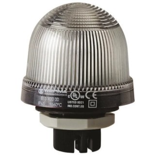 Werma EM 815 Series Clear Beacon 230V AC/DC Steady Panel Mount, Incandescent Bulb, IP65 IP65