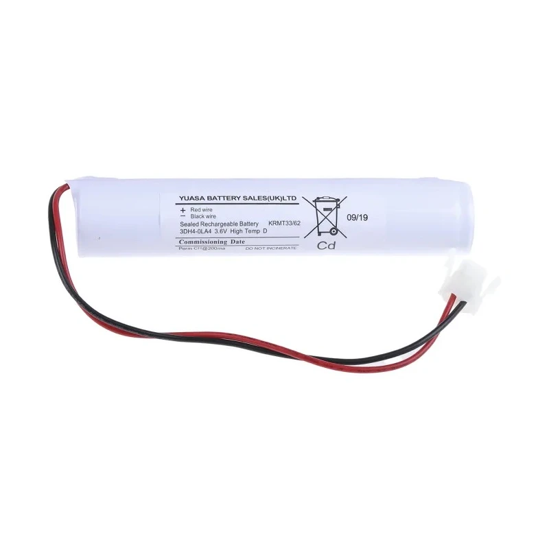 Yuasa 3.6 V NiCd Rechargeable Battery Pack 4500 mAh 3 Cells 3DH4-0LA4