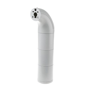Werma 894 Series Clear Signal Tower No Sounder Component, 3 Lights 230V AC Tube, Wall Mount 894.180.68