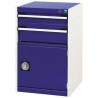 Bott Heavy Duty Workbench 2 Drawer Steel Cabinet 800 mm x 525 mm x 525 mm Grey Blue 40010023.11V