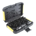 DeWALT 17-Piece 1/2 in 6 Point Impact Socket Set Alloy Steel Blackened Finish DT7506R-GB