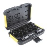 DeWALT 17-Piece 1/2 in 6 Point Impact Socket Set Alloy Steel Blackened Finish DT7506R-GB