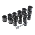 DeWALT 17-Piece 1/2 in 6 Point Impact Socket Set Alloy Steel Blackened Finish DT7506R-GB