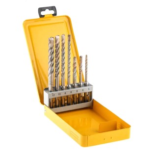 DeWALT 7-Piece SDS Plus Drill Bit Set for Masonry with Tungsten Carbide Tipped Bits 5 mm to 12 mm DT9701R-GB