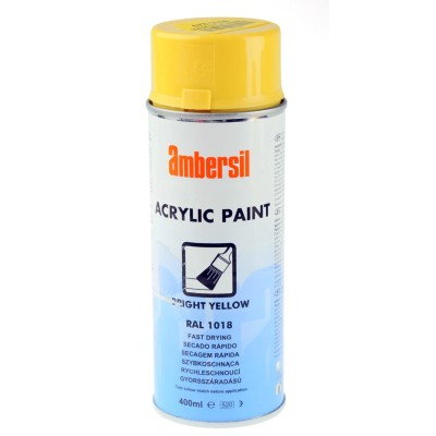 Ambersil Acrylic-Based 400 ml RAL 1018 Yellow Gloss Spray Paint 31653-AG