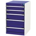 Bott Heavy Duty Steel Drawer Storage Unit 5 Drawers 800 mm x 525 mm x 650 mm 40018037.11V