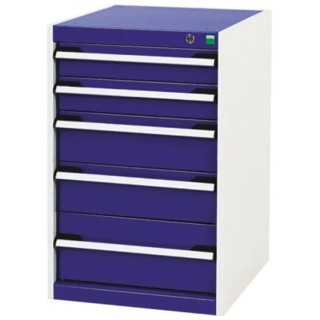 Bott Heavy Duty Steel Drawer Storage Unit 5 Drawers 800 mm x 525 mm x 650 mm 40018037.11V