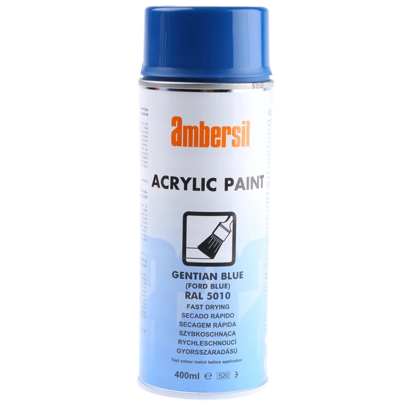 Ambersil 400 ml RAL 5010 Blue Gloss Acrylic Spray Paint 31653-AK