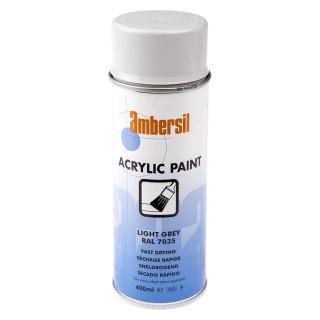 Ambersil 400 ml RAL 7035 Grey Gloss Acrylic Spray Paint 31653-AJ