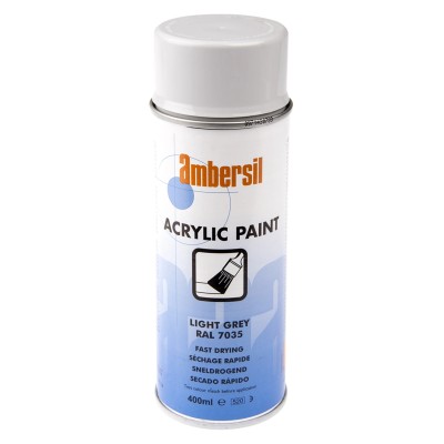 Ambersil 400 ml RAL 7035 Grey Gloss Acrylic Spray Paint 31653-AJ